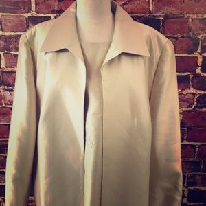 3 piece silk pant suit